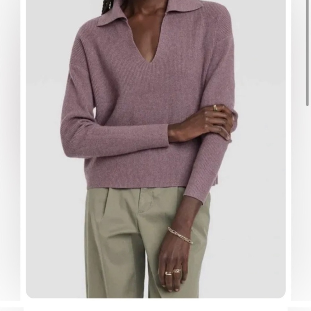 Target a new day matching co-it’s set purple mauve sweater top and pants ribbed